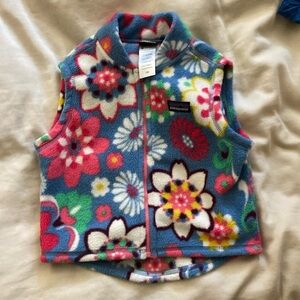 Patagonia Multicolor Floral Fleece Vest